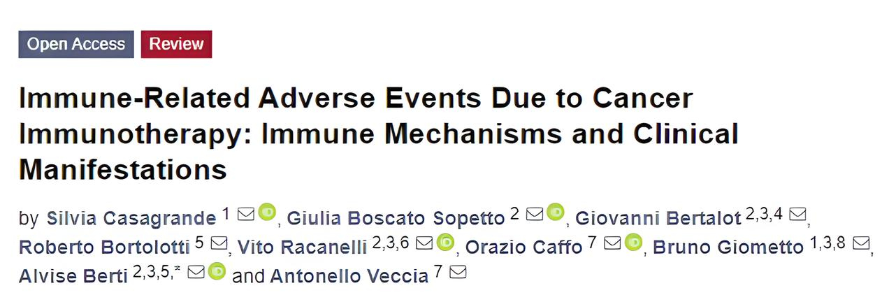 Iván González: A comprehensive review of immune system adverse events due to cancer immunotherapy