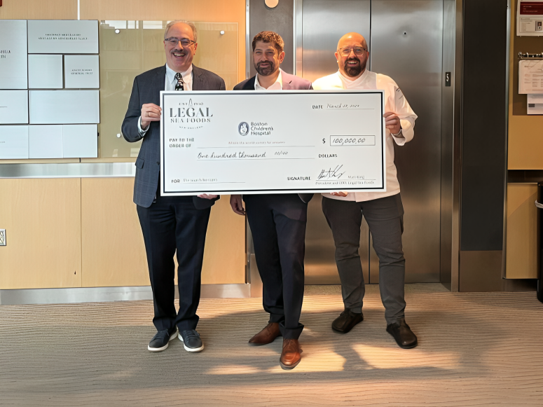 Legal Sea Foods supports Boston Children’s Hospital with a recent donation