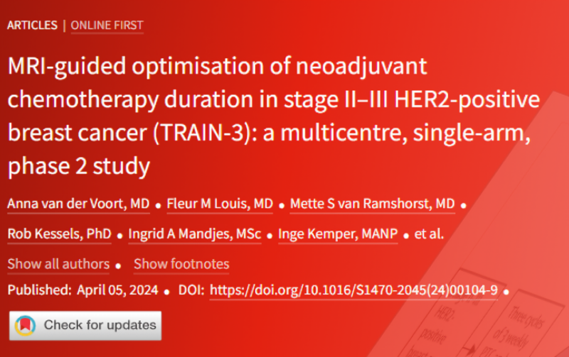 Paolo Tarantino: The TRAIN3 trial of MRI-guided TCHP is out in The Lancet Oncology
