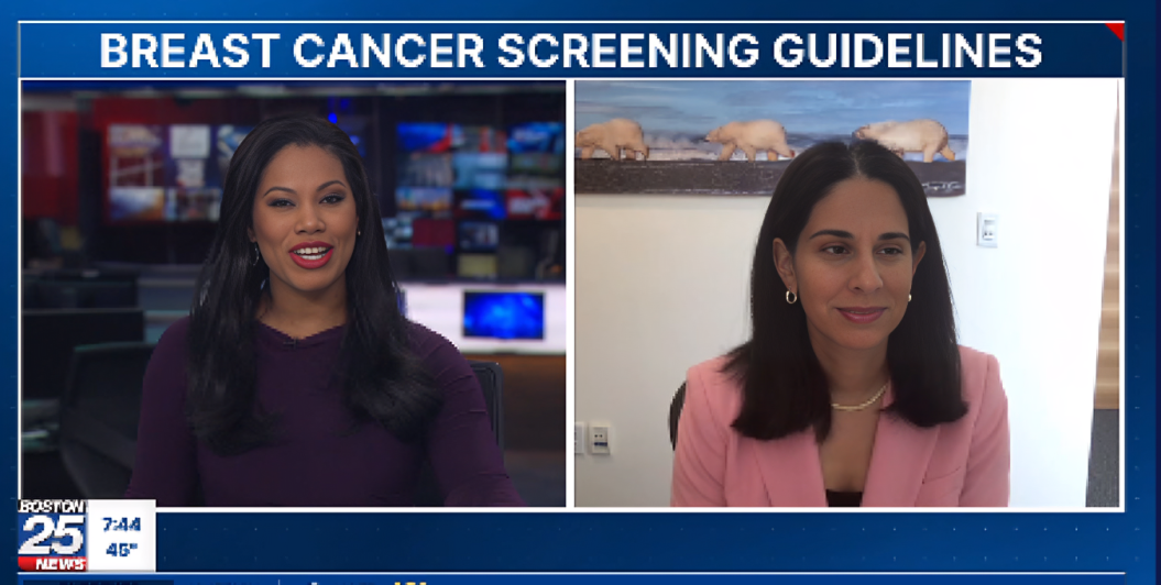 Sara Tolaney discussed the new breast cancer screening guidelines – Dana-Farber’s Breast Oncology Center