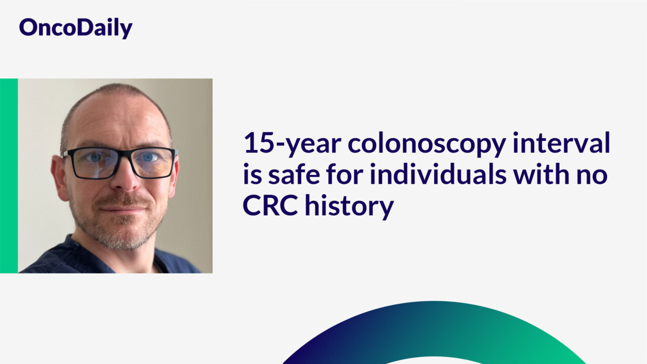 Piotr Wysocki: 15-year colonoscopy interval is safe for individuals with no CRC history
