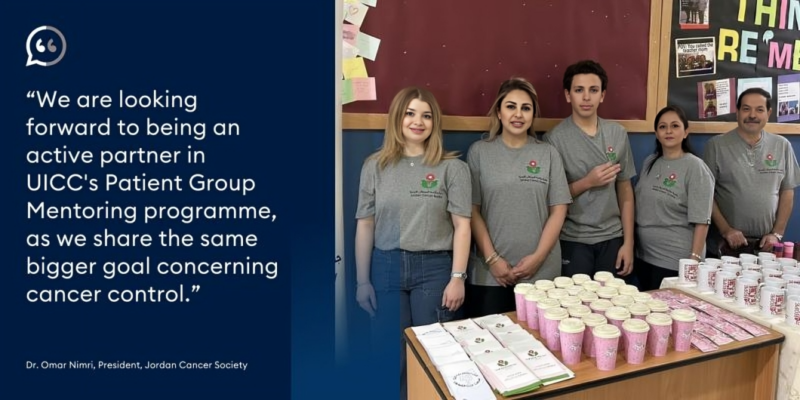 Jordan Cancer Society joins UICC Patient Group Mentoring programme