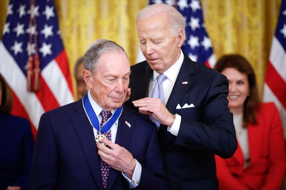 Mike Bloomberg: I’m deeply honored to receive the Presidential Medal of Freedom from The White House