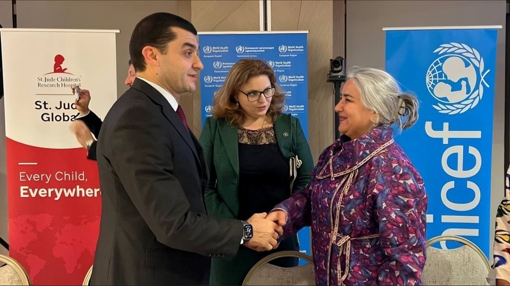 Bente Mikkelsen: Global Platform for Access to Cancer Medicines for Children met with the Minister of Health in Uzbekistan