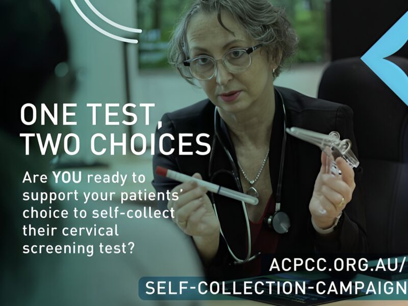 Yin Ling Woo: Australian Center for Prevention of Cervical Cancer has funded to begin a nationwide healthcare provider awareness campaign