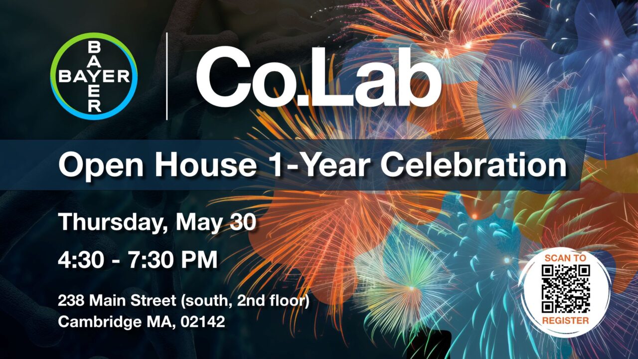 Fiona Mack: Come celebrate the past year of growth and innovation within Bayer Co.Lab Cambridge