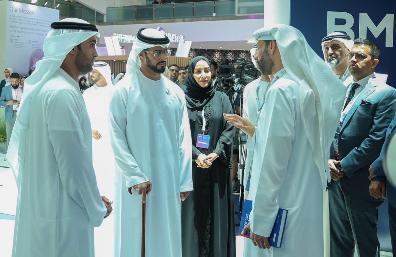 Humaid Al-Shamsi Giving Insights from Abu Dhabi Global Healthcare Week