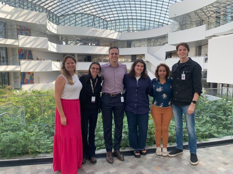 IARC’s Dr Ariadna Feliu Josa meets with Hospital Albert Einstein ARO research team