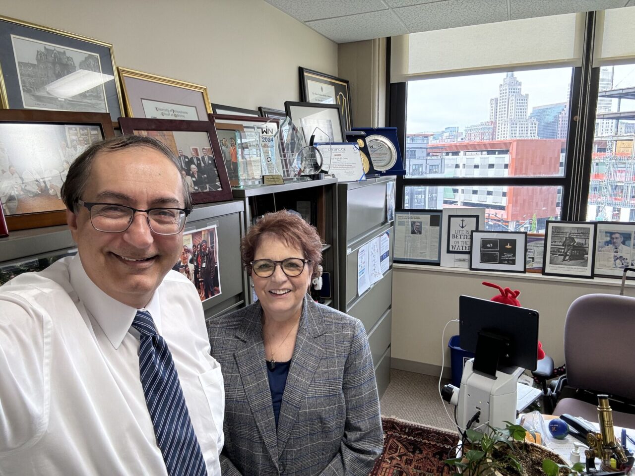 Wafik El-Deiry: Great to have a chance to spend time with Dr. Electra Paskett