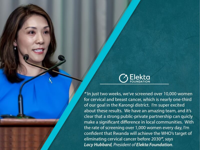 We have kicked off our work of eliminating cervical cancer in Karongi district, Rwanda – Elekta Foundation