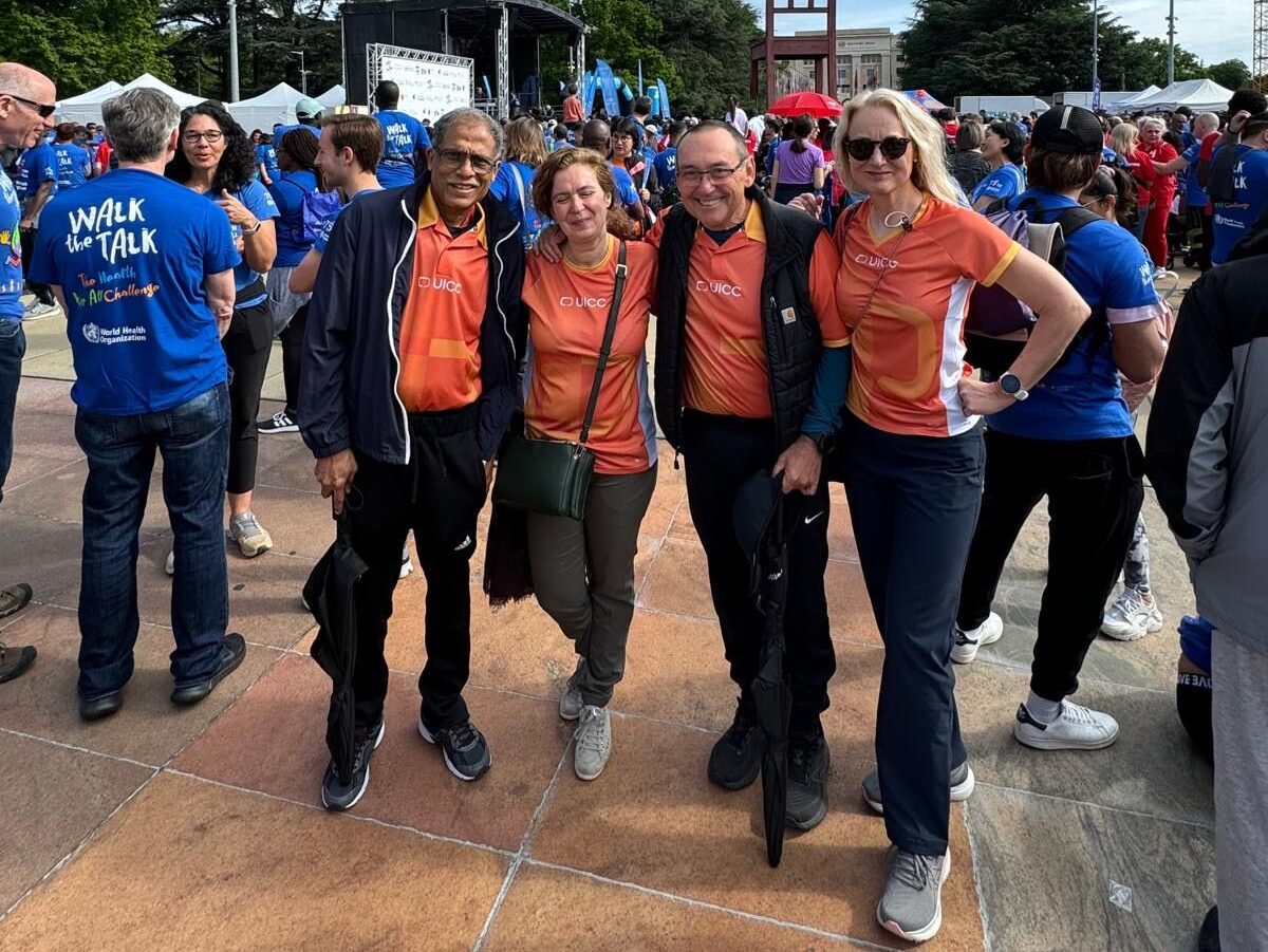UICC joined the World Health Organization and other global health advocates to Walk The Talk in Geneva