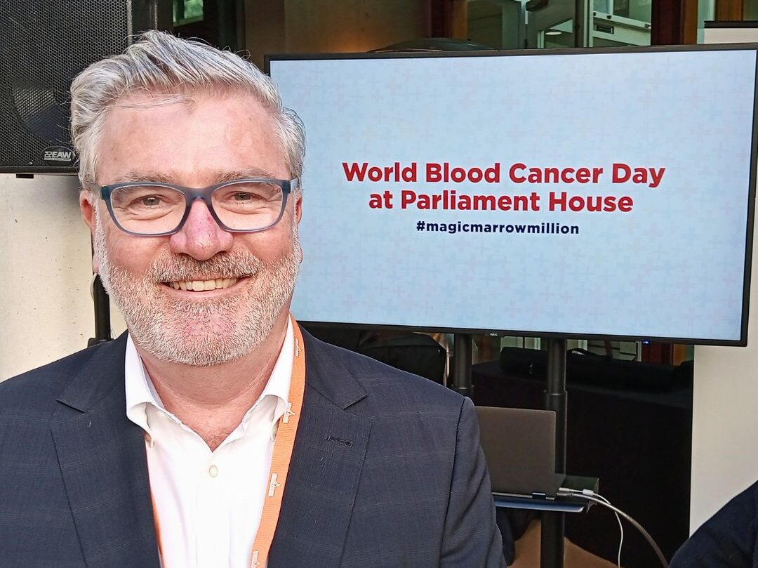 Andrew Mosley: We were at Parliament House on World Blood Cancer Day to highlight the challenges faced by blood cancer patients