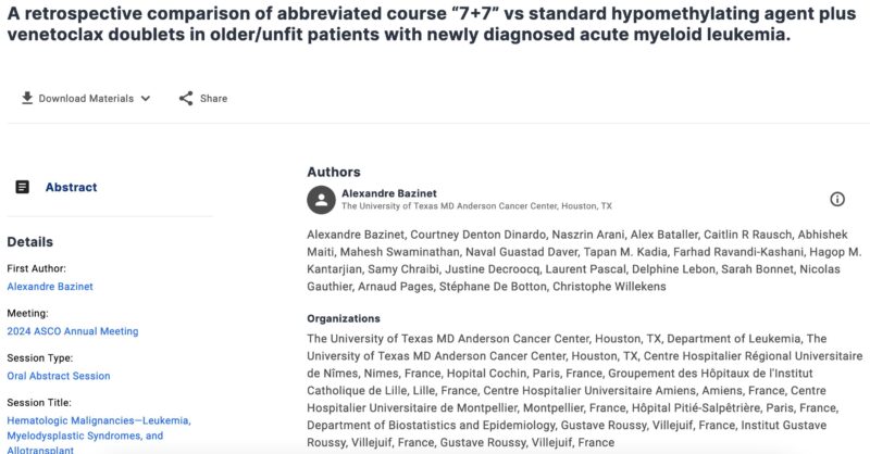 Chen Lin: The search for optimal ven dosing continues