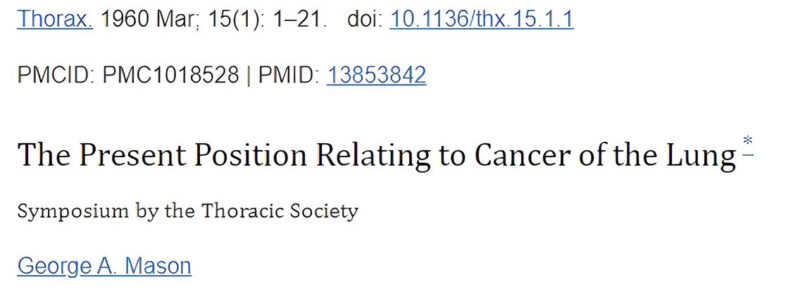 Drew Moghanaki: Here is a landmark study from 1960 published by University College London
