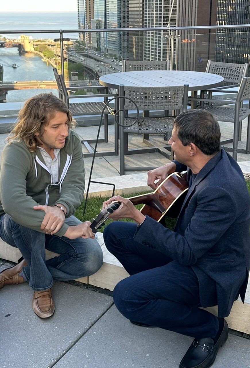 Chadi Nabhan: Only at the HOPLive24 you could spot Vincent Rajkumar playing guitar while Aaron Goodman attempting to sing