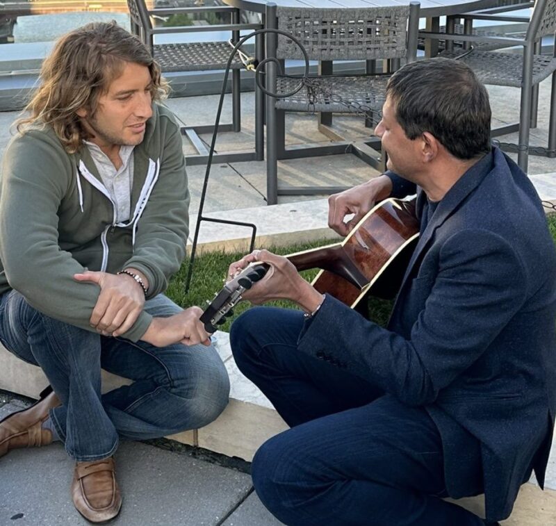 Chadi Nabhan: Only at the HOPLive24 you could spot Vincent Rajkumar playing guitar while Aaron Goodman attempting to sing