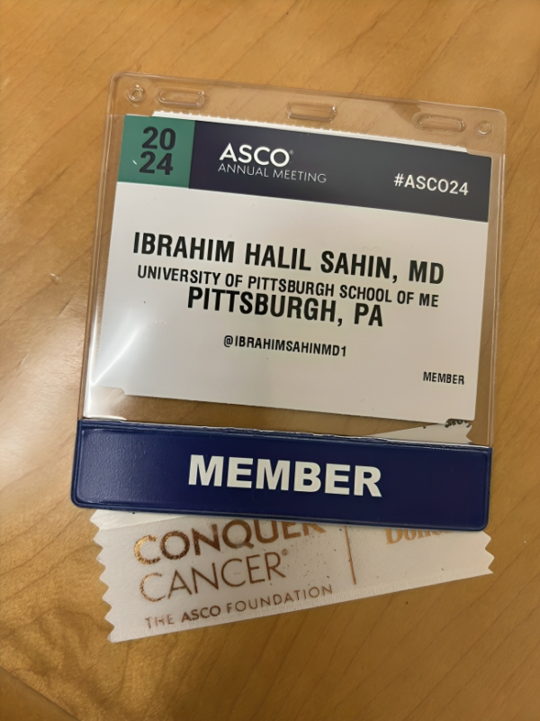 Ibrahim Halil Sahin: Got my ID badge and ready for ASCO24