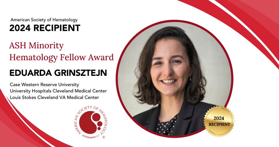 Evi Stavrou: Eduarda Grinsztejn receives The American Society of Hematology (ASH) Minority Hematology Award!
