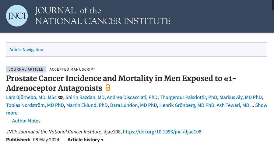 Yüksel Ürün: A study from Sweden on over 350,000 men