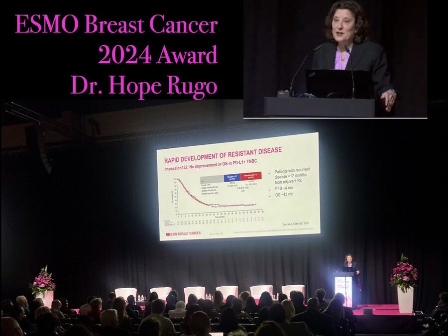 Stephanie Graff: Dr. Hope Rugo, recipient of the 2024 ESMO Breast Cancer Award