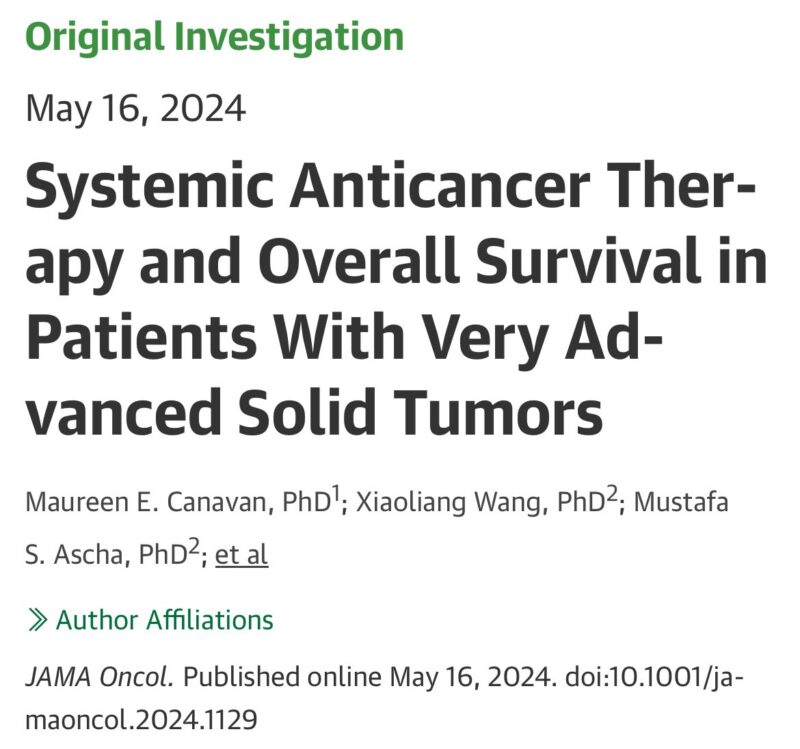 Erman Akkus: Is oncologic treatment of very advanced disease associated with improved survival?