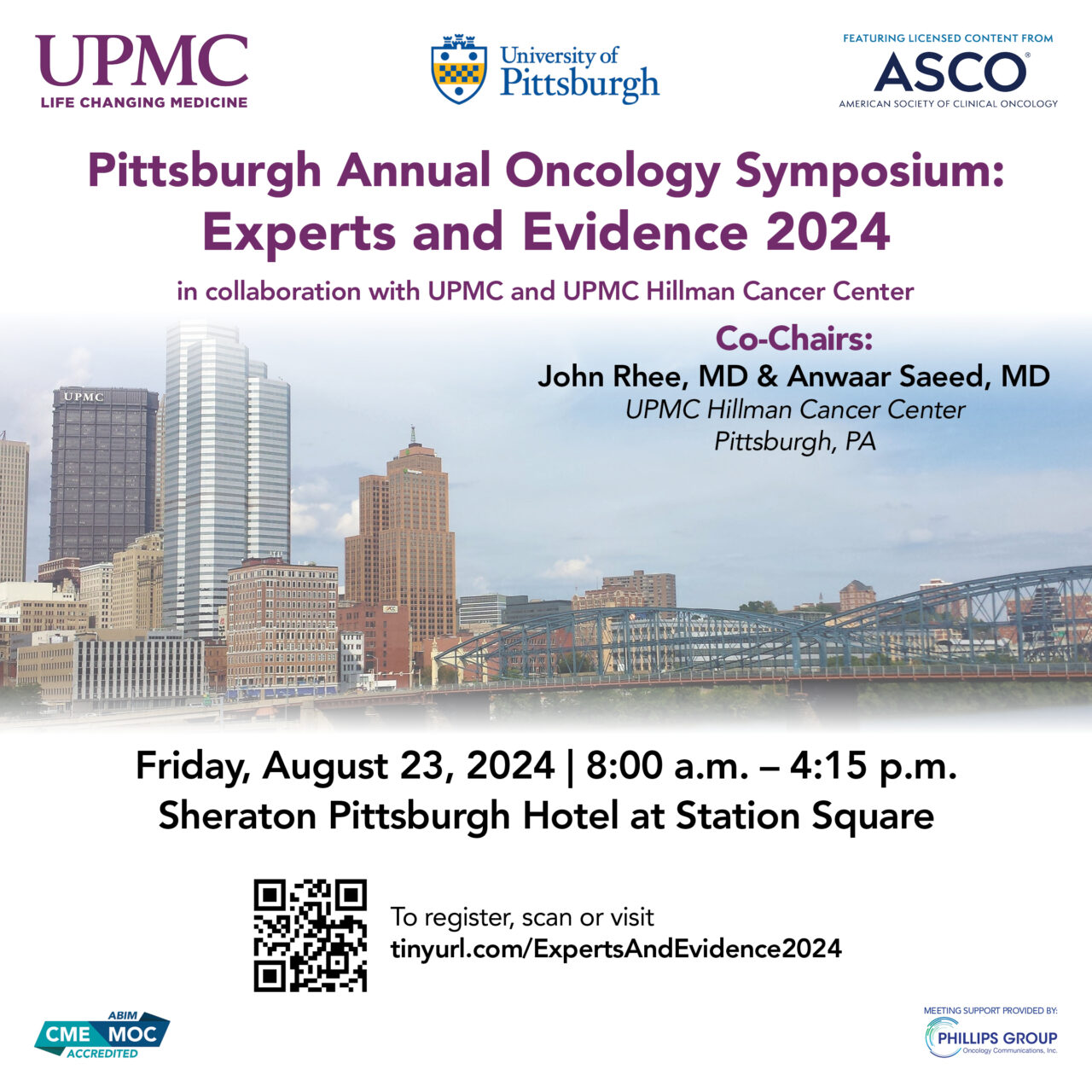 Stephen Liu: Looking forward to discussing Targeted Therapy in NSCLC at the UPMC Hillman Cancer Center Pittsburgh Annual Oncology Symposium