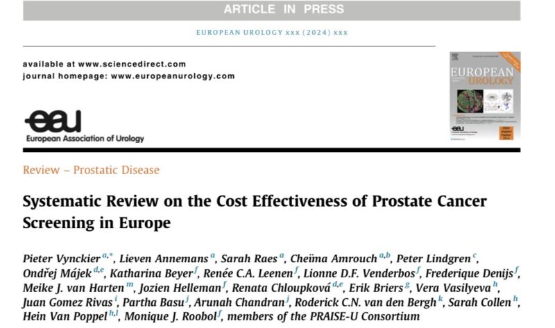 Juan Gómez Rivas: New Study by Pieter Vynckier et al. on prostate cancer