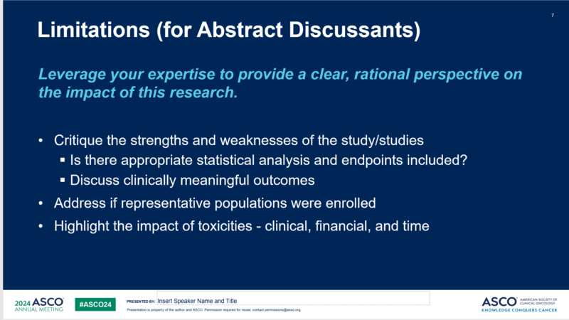 Ramy Sedhom: Smiled reading 'Best Presentation Practices' guide from ASCO for 3 reasons