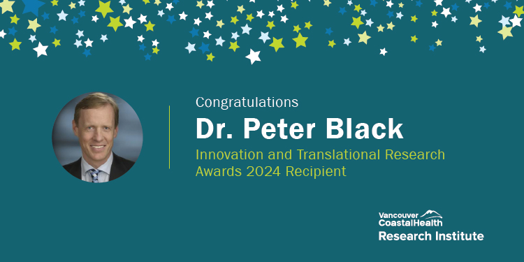 2024 VCHRI Innovation and Translational Research Award recipient Peter Black