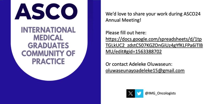 Nazli Dizman: ASCO IMG Community of Practice is excited to showcase your accomplishments