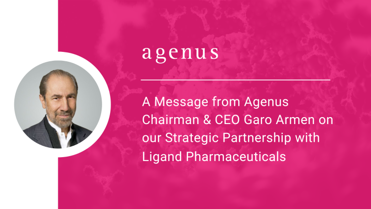 CEO of Agenus, Garo Armen shares details on our royalty financing agreement with Ligand Pharmaceuticals
