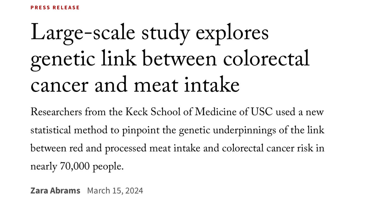 Caryn Lerman: Those who consumed more red or processed meat faced increased risk for colorectal cancer