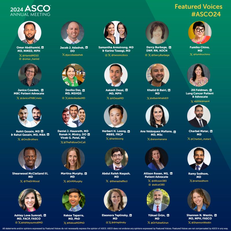Announcing the 2024 ASCO Annual Meeting Featured Voices! – ASCO
