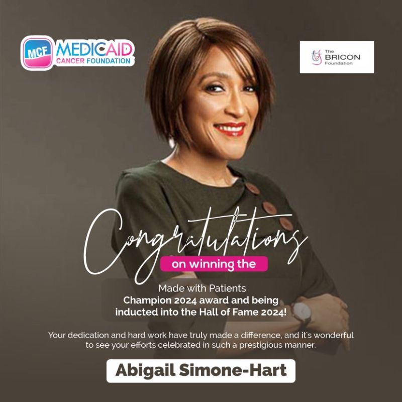 Abigail Simon-Hart wins the ‘Made with Patients’ Champion 2024 award – Medicaid Cancer Foundation