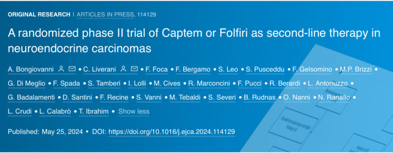 Arndt Vogel: A randomized phase II trial of Captem or Folfiri as second-line therapy in neuroendocrine carcinomas
