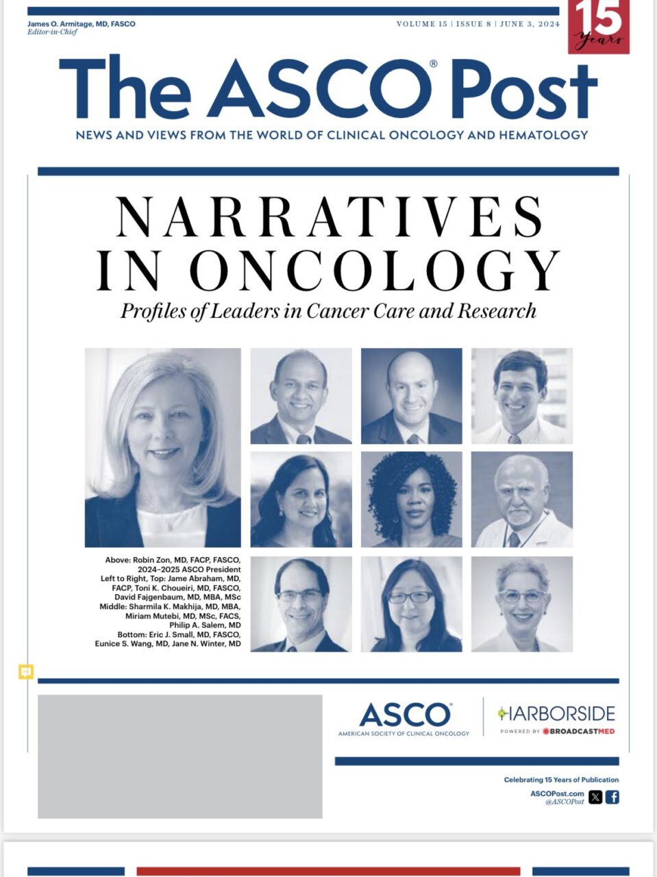 Jame Abraham: Thanks to the The ASCO Post for the write up!