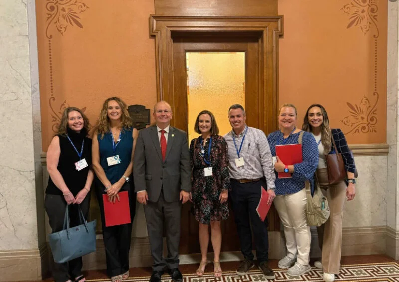 Megan Scherer advocated at her first American Cancer Society Cancer Action Network Day at the Ohio Statehouse