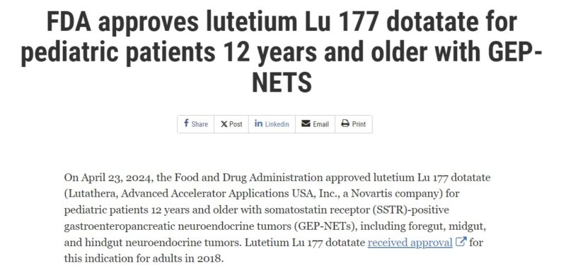 lutetium Lu 177 dotatate