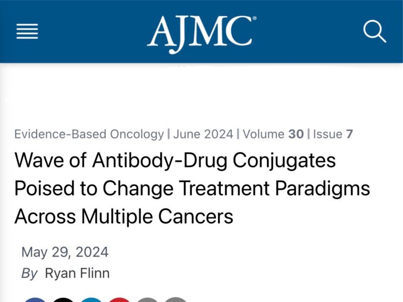 Paolo Tarantino: ADCs keep shortening the distance between oncology fields
