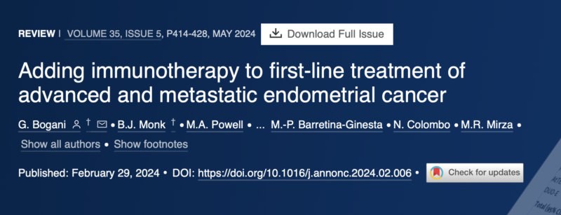 Annals of Oncology March 2024 issue article of the month