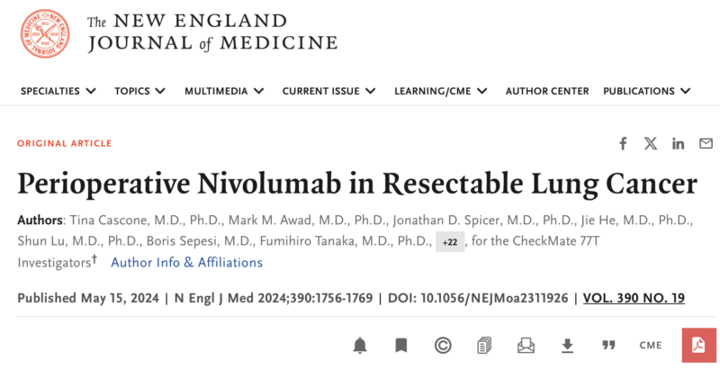 Jarushka Naidoo: Perioperative Nivolumab in Stage IIA-IIIB NSCLC