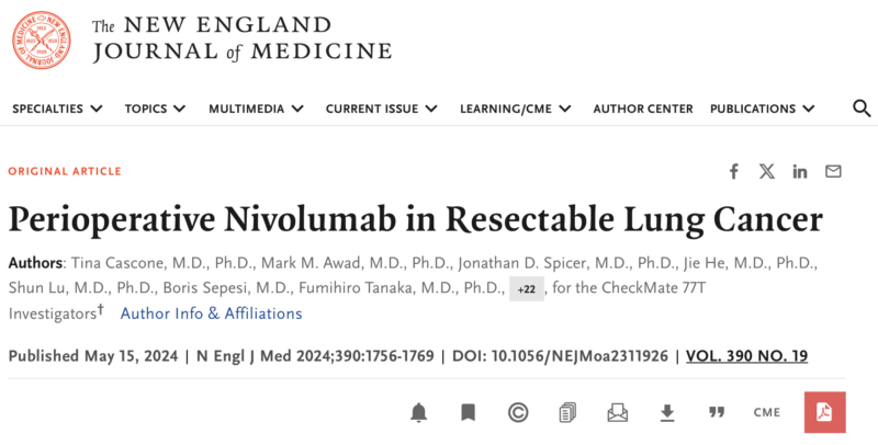 Rami Manochakian: Results of Checkmate 77T trial of