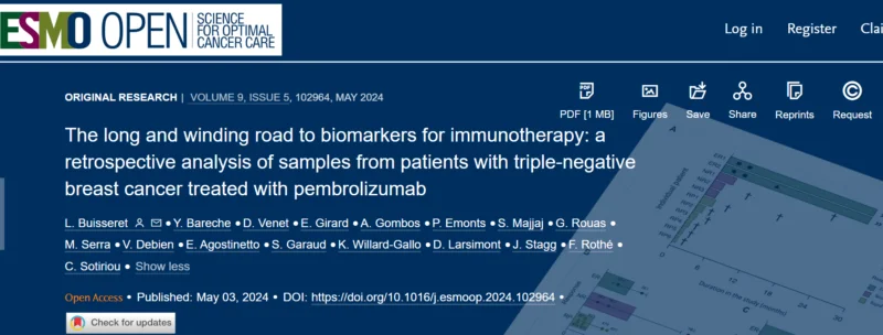 Elisa Agostinetto: The long and winding road to biomarkers for immunotherapy