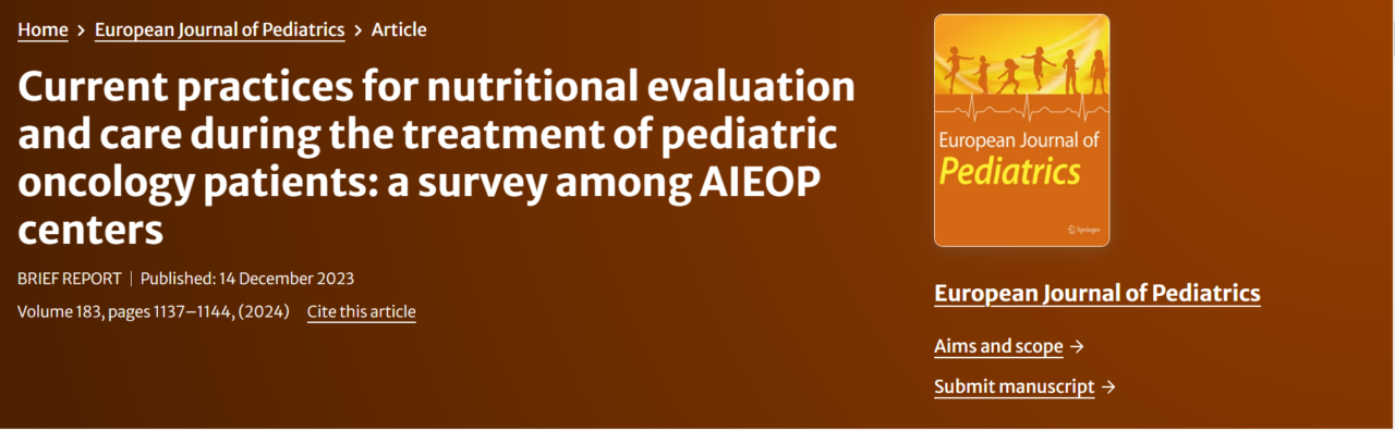 Pressing need to establish shared national and international guidelines for pediatric cancer patients – AIEOP