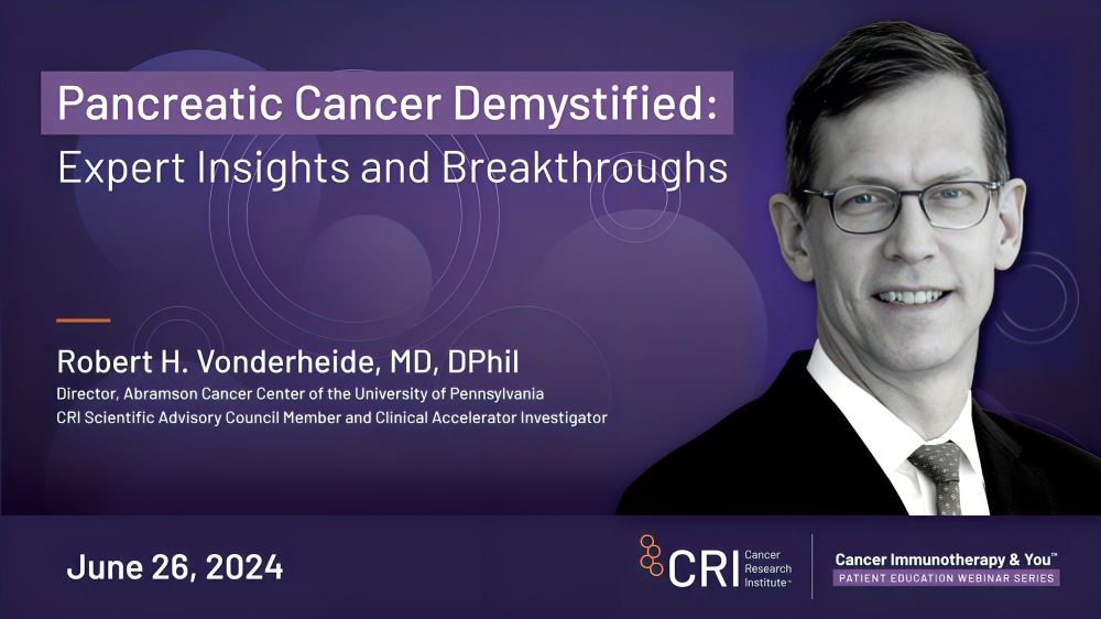 Discover Pancreatic Cancer Demystified: Expert Insights and Breakthroughs with Robert H. Vonderheide – Cancer Research Institute