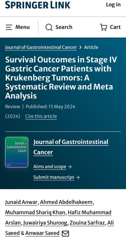 stage IV gastric cancer