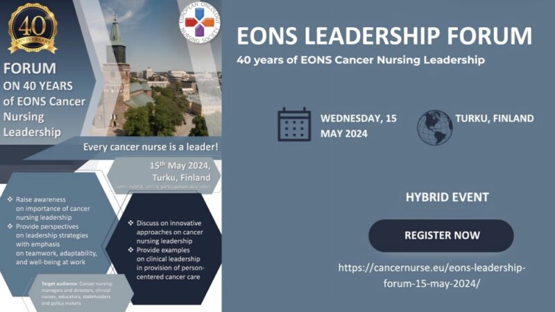 Andreas Charalambous: Thrilled to join EONS for the 40th year celebrations in Turku, Finland
