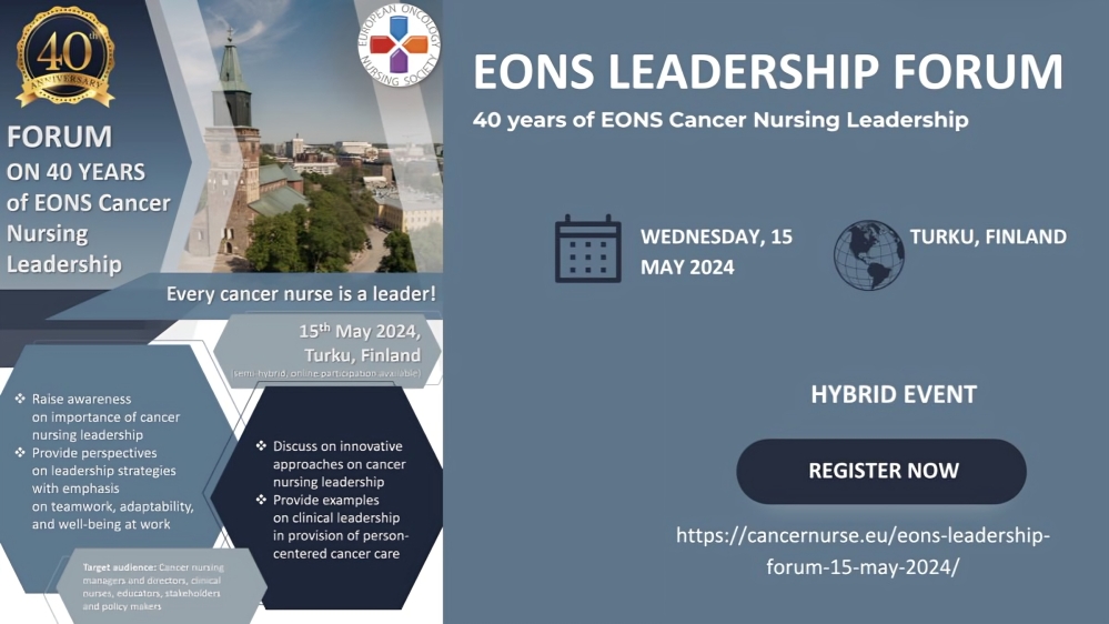 Andreas Charalambous: Thrilled to join EONS for the 40th year celebrations in Turku, Finland