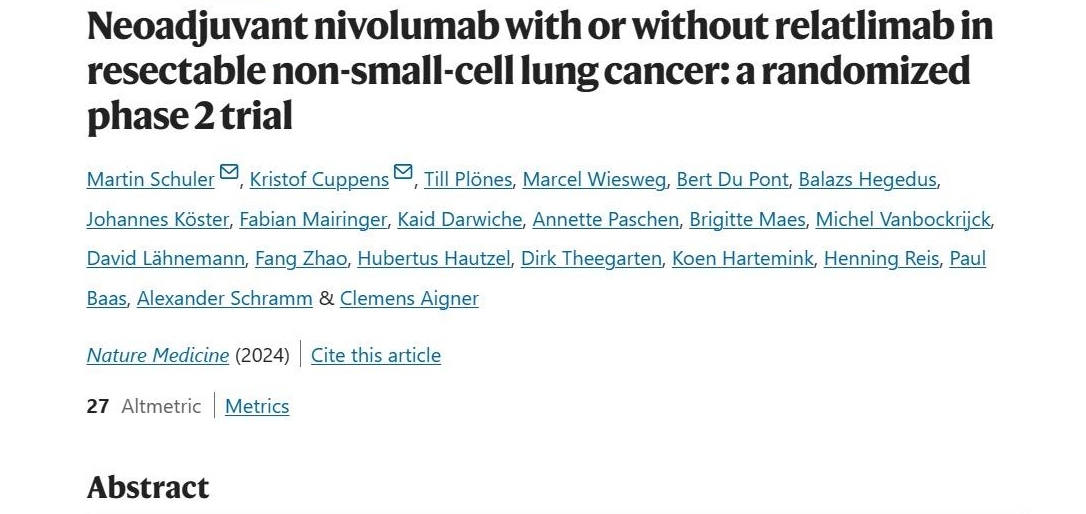 Iván R. González: The NEOpredict-Lung study represents an importantevolution in the treatment of resectable NSCLC