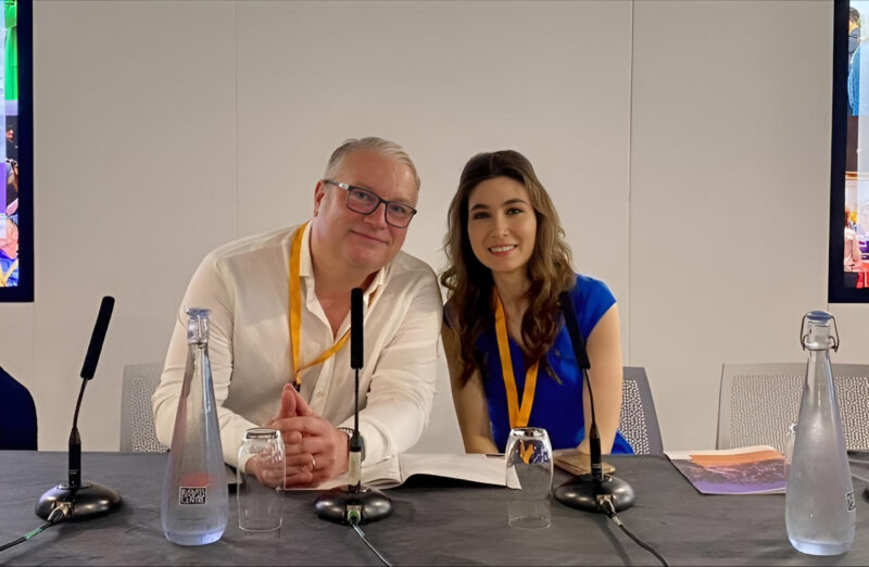 Justin Roe: honoured to serve as the Allied Health Professions representative on the Council of the British Association of Head and Neck Oncologists with Florence Cook